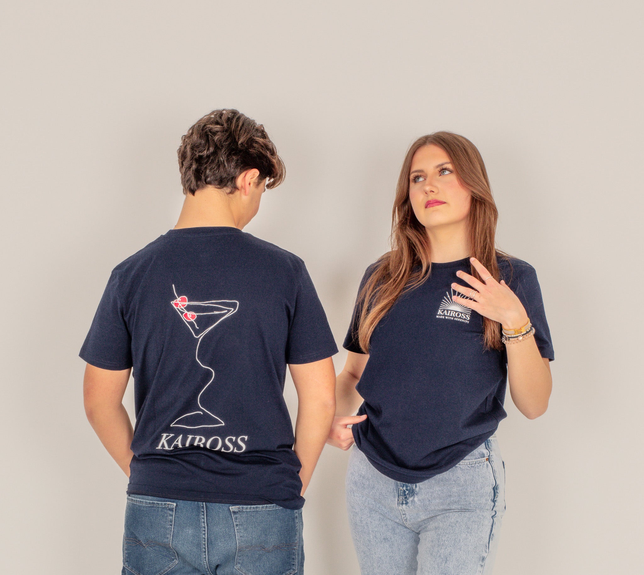 Camiseta martini azul marino