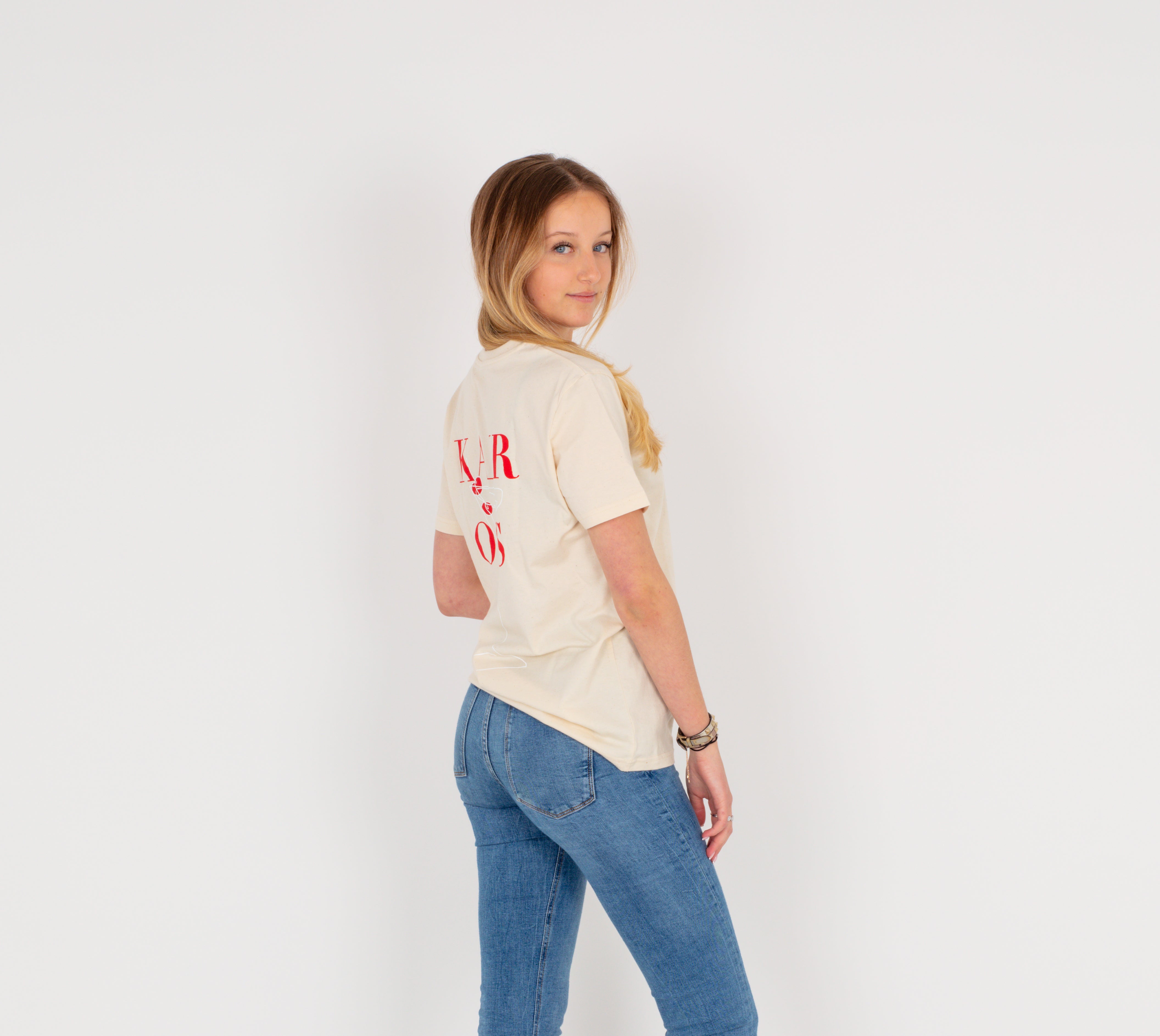 Beige martini t-shirt