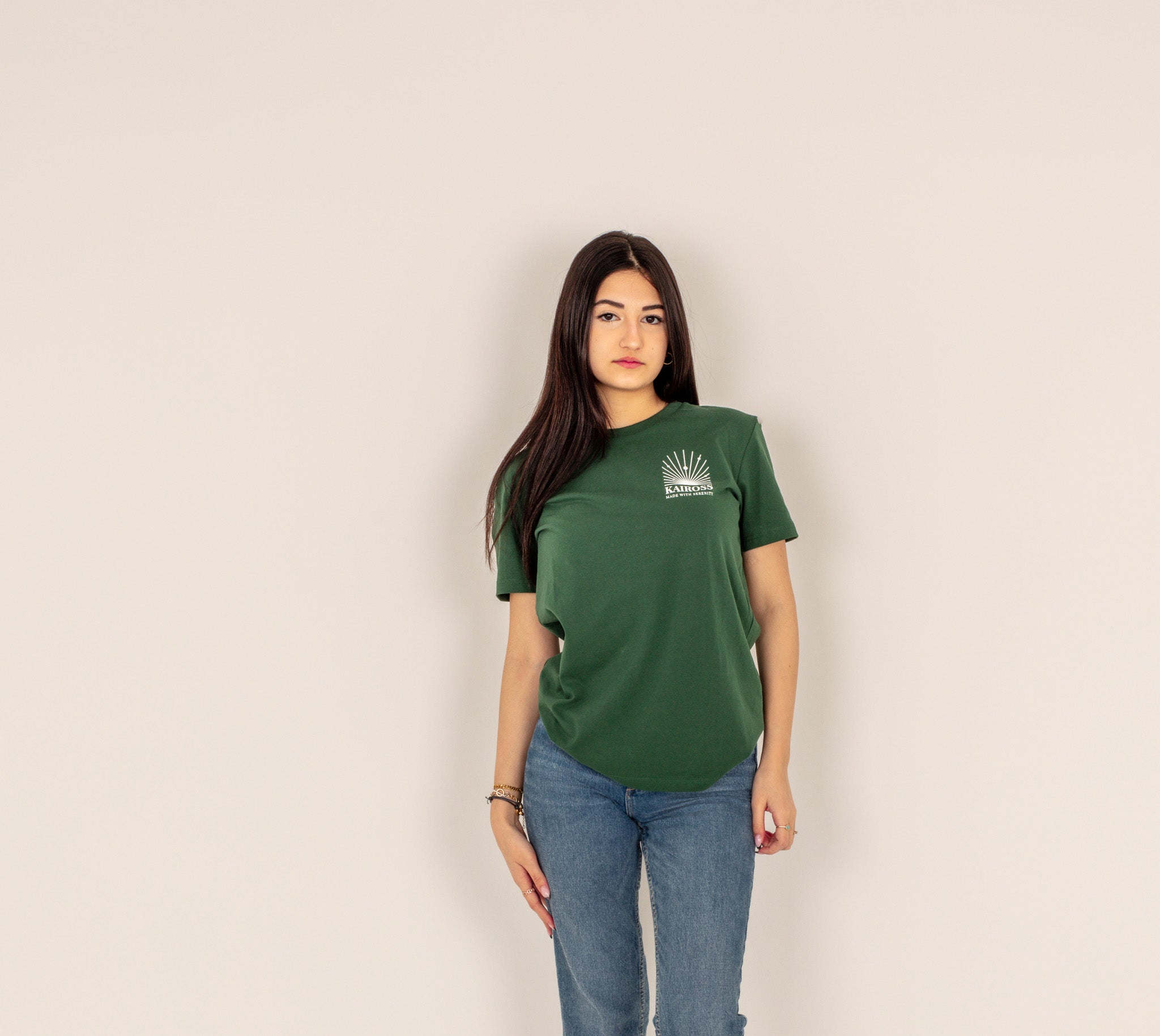 Forest green martini t-shirt